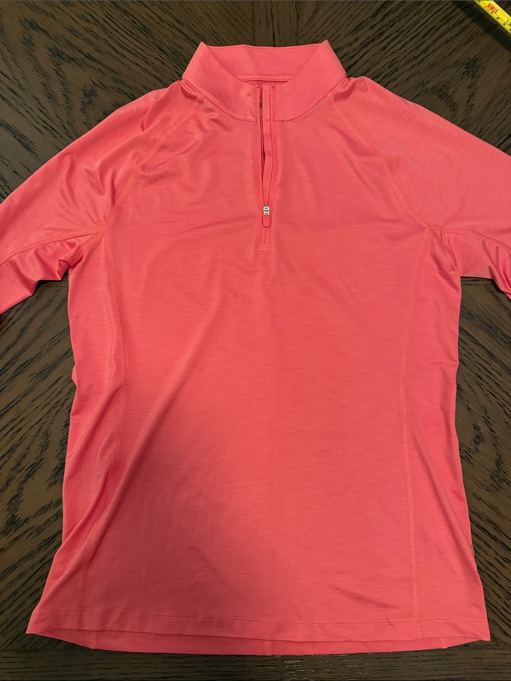 Puma Women's Long Sleeve Quarter-Zip Top in Coral